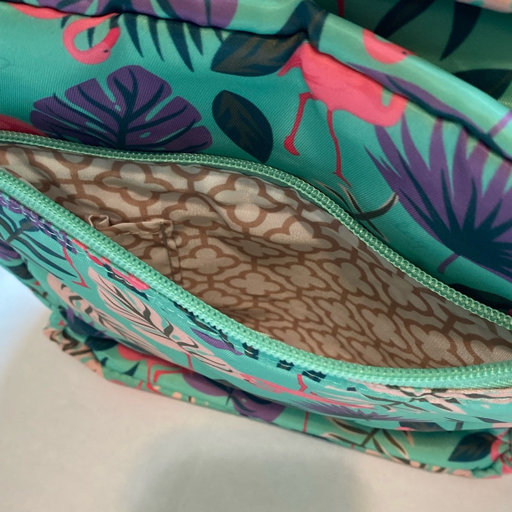 LUG Ranger 2 Crossbody Bag With Matching Wallet In Flamingo Mint Pattern - Picture 11 of 16